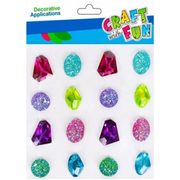 Dekoratīvie līmes kristāli "craft with Fun"