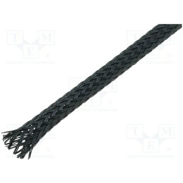 Braid; ØBraid : 2÷7nom.4mm; PET,polyester; black; 