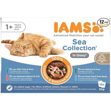 IAMS Delights Sea Collection mitrā kaķu barība – d
