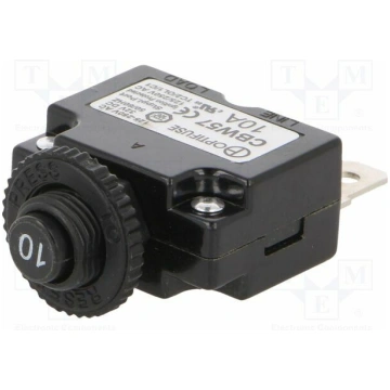 Fuse: thermal; 10A; Imax: 1kA; 125V,250V; 32VDC,50