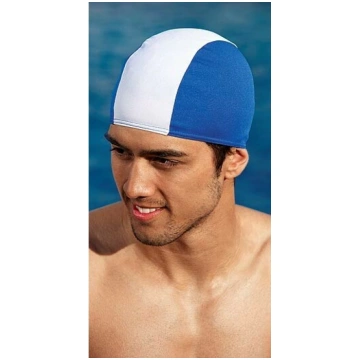 Fabric swimming cap FASHY 3241 05 blue/white, mens