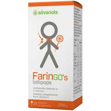 Silvanols FarinGos Lollipops ledenes, 25 gb