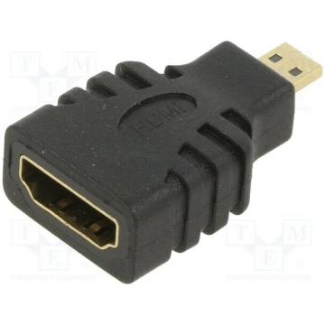 Adapter; HDMI socket,micro HDMI plug; black | ART-