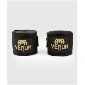 Venum kontact boksa saites (2.5 metri) - melna/zel