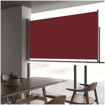 Izvelkama sānu markīze, 160x300 cm, sarkana