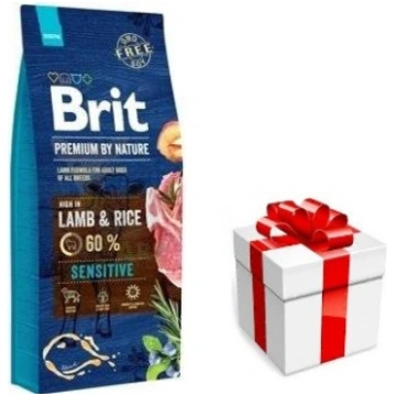 BRIT Premium By Nature Sensitive Lamb 15kg + niesp