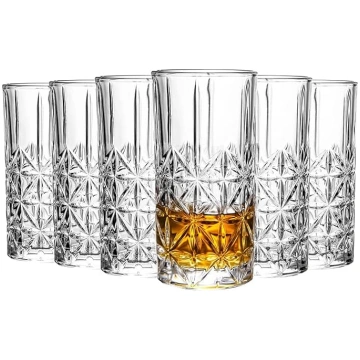 Highball glāzes - ūdens glāzes, 6 oz Collins garo 