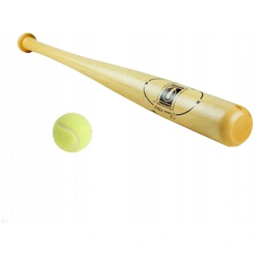LONDERO koka beisbola nūja 75 cm ar tenisa bumbiņu