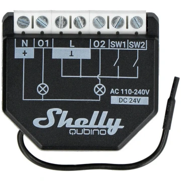 Shelly Qubino Wave2PM Kontrolieris, 2 kanāli, Z-Wa