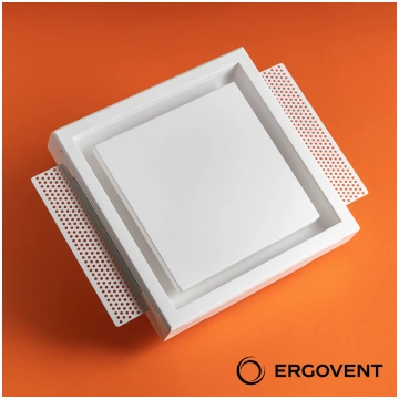 Iebūvējams ģipša difuzors ERGOVENT KVADRO Dn125 mm