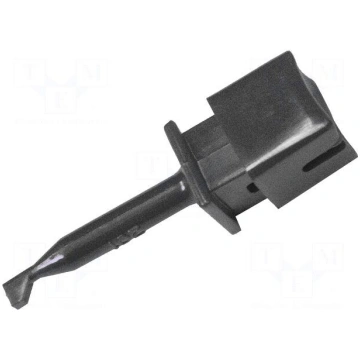 Clip-on probe | hook type | 10A | black | Contacts