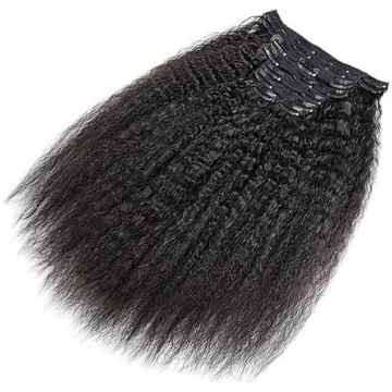 „Yaki Straight Clip-Ins“ matu pagarinājumi melnāda