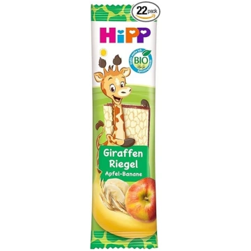 HiPP Organic Giraffe Fruit Bar Apple Banana Oats (