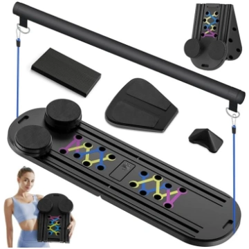 HDSDVNON 15-in-1 salokāms Pilates dēļu komplekts, 