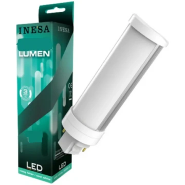 LED spuldze, G24d G2, 2-pins, 6W, 500lm, 2700K, 12