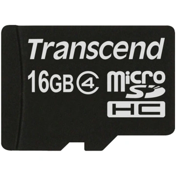 Transcend MicroSDHC Card 16GB Class 4