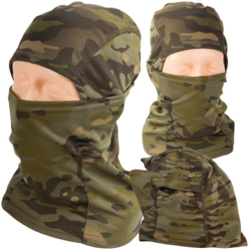 Termoaktīva elpojoša militārā balaklava, kamuflāža