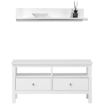 Scandinavian Wooden Living Room Furniture Set, Com
