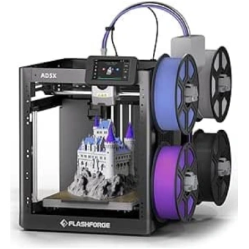 FLASHFORGE AD5X daudzkrāsu 3D printeris ar 4 krāsā