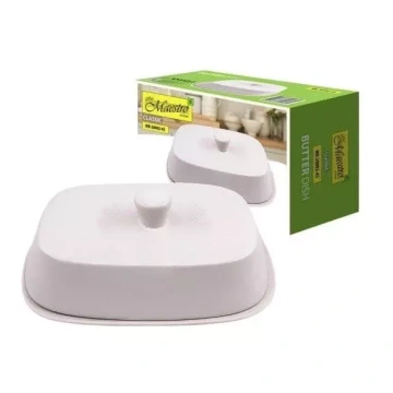 Sviesta trauks, keramikas, 300ml WHITE Mr-20002-45