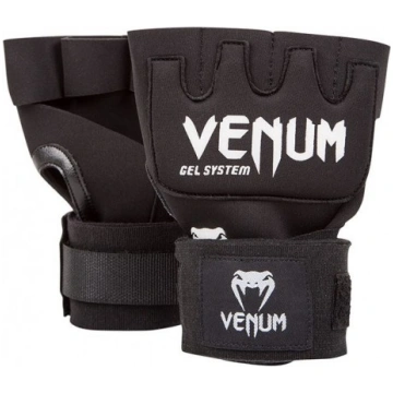 Gēla saites Venum Kontact Gel Glove Wraps - Black