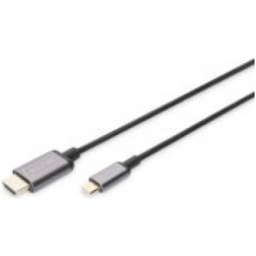 USB Type-C to HDMI Adapteris, 1.8m, melns DA-70821