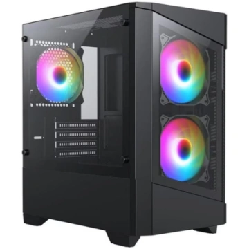 Level 1 Mini Tower Micro ATX Gaming PC Case - Blac