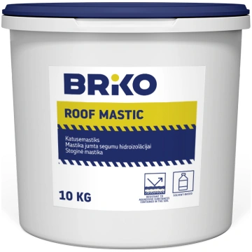 Hidroizolācijas mastika Briko, 10 kg, melna krās