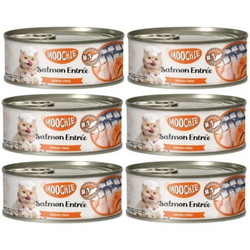 MOOCHIE TUNA & SALMON ENTRÉE IN BONE BROTH 156g un