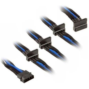 SilverStone Molex - SATA x4, 0.3m, (SST-PP07-BTSBA