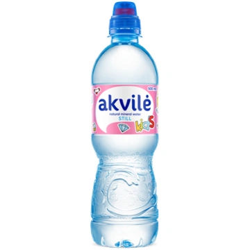 Naturāls minerālūdens AKVILE Kids, negāzēts, 0.5l 