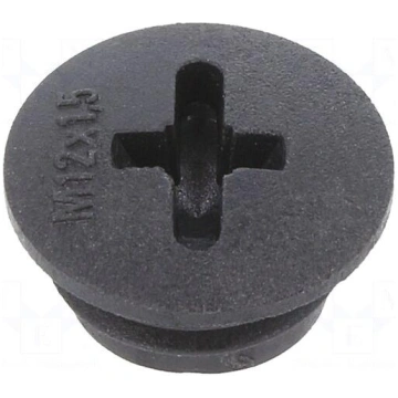 Stopper | M12 | 1.5 | IP56 | polyamide | black | T