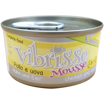 VIBRISSE KITTEN TIN MOUSSE CHICKEN EGGS 70G