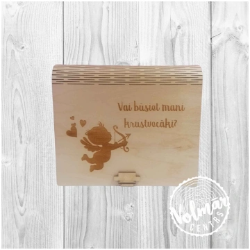 Kastīte ar lokano vāku - Vai būsiet mani krustvecā