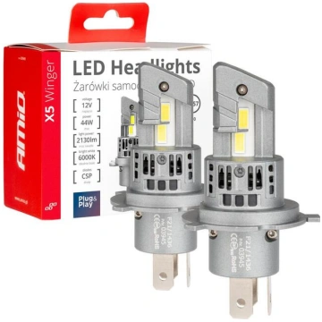 LED Headlights X5-series WINGER H4 6000K max 44W A