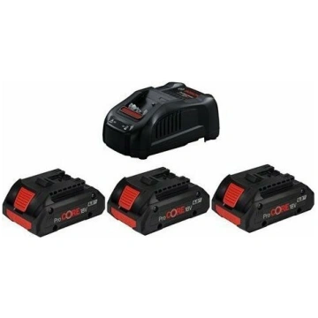 Bosch STARTOWY PROCORE 18V 3*4.0AH + ÅADOWARKA GA