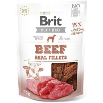 Brit Jerky Beef Fillets Snack 80g Suņiem