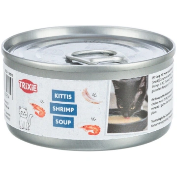 Konservi zupa kaķiem Trixie Shrimp Soup with chick