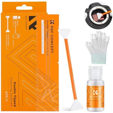 K&F CONCEPT sensoru tīrīšanas komplekts ar mikrošķ