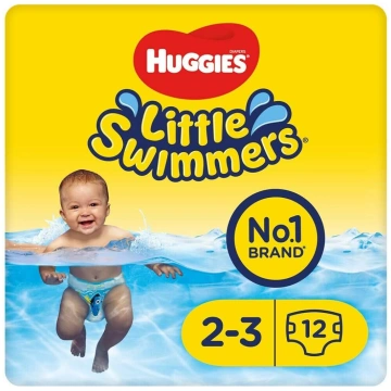 Huggies Little Swimmers 2-3 izmērs (3-8 kg) 12 gb