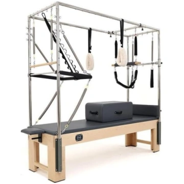 Saliekamais Pilates reformers ar lēkšanas dēli, 5 