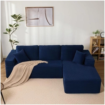 Modular L-Shaped Corner Sofa with Sleep Function -
