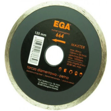 Dimanta disks Ega, 125 mm x 22.2 mm