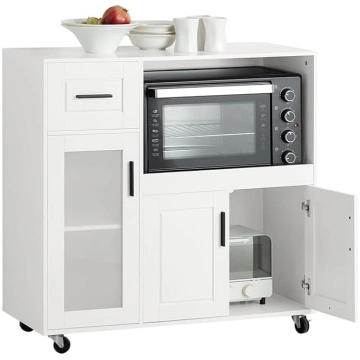 SoBuy FSB78-W Sideboard on Wheels, Kitchen Trolley