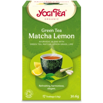 YOGI TEA Zaļā Matcha tēja ar citronu N17