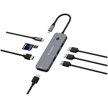 Verbatim USB-C Pro Multiport-Hub mit 8 Anschlüssen