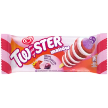 TWISTER Mallow zefīru garšas saldējums ar augļu su
