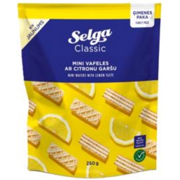 Vafeles SELGA mini ar citrona garšu 250g