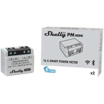 Shelly PLUS PM MINI GEN3, Wi-Fi + Bluetooth viedai
