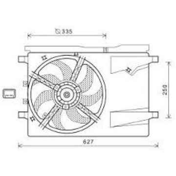 Citroen Nemo 07- ventilators, 1253P2 Armando Auto